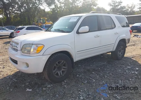 2006 Toyota Sequoia Sr5 V8 из США, поврежденный, VIN 5TDZT34A76S280735